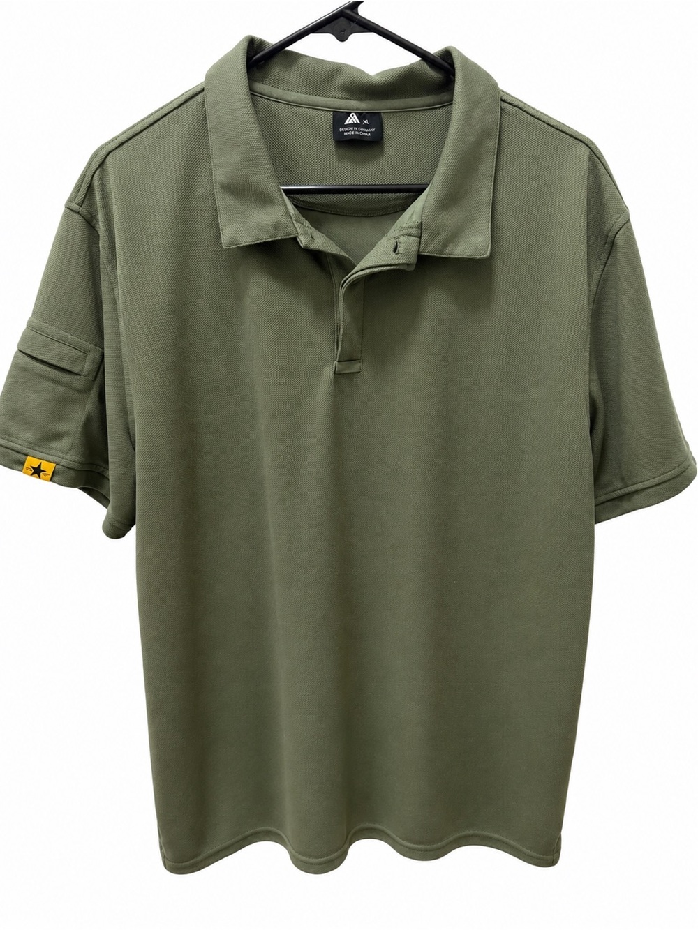 Source Unknown Olive Green Short-Sleeve Polo